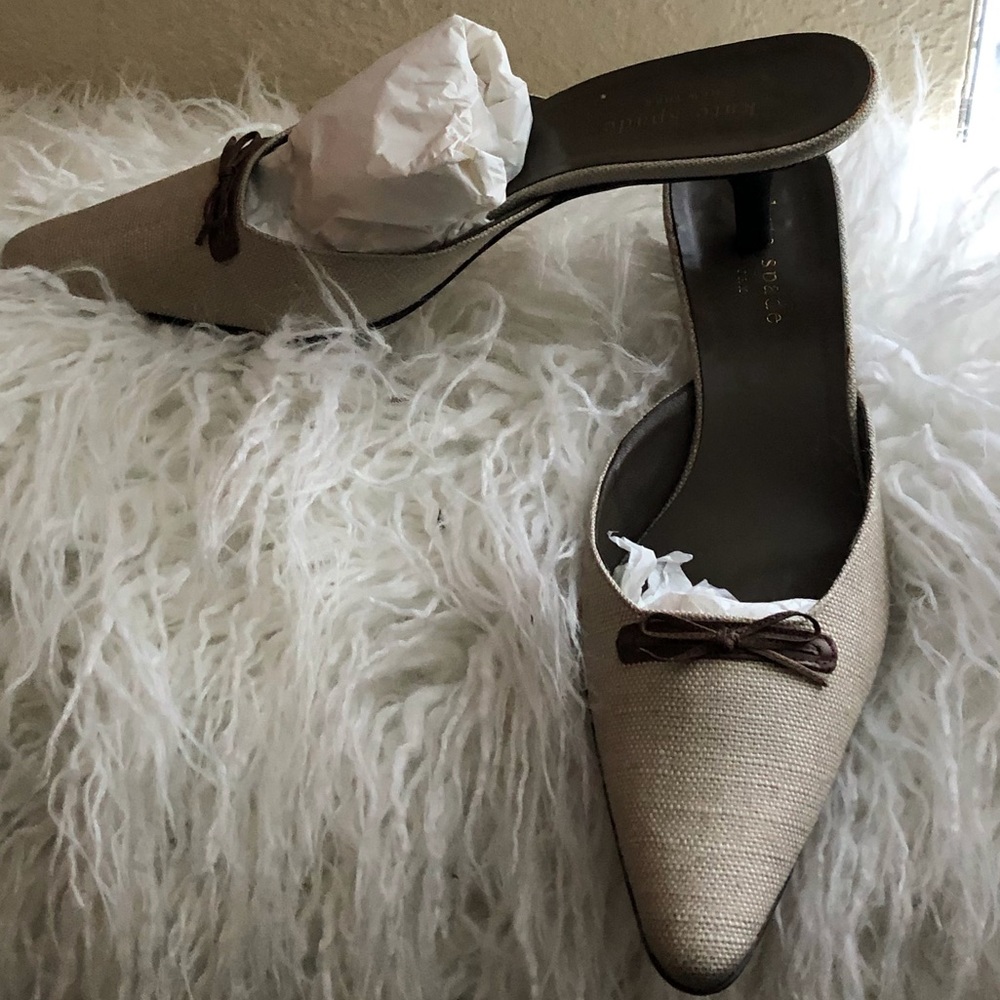 Kate Spade ♠️ Canvas Mules